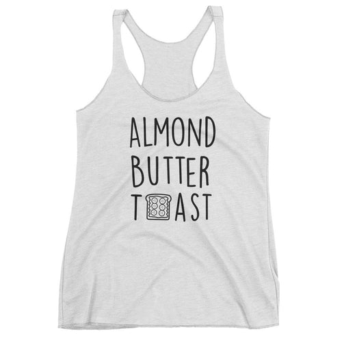 Almond Butter Toast: White Ladies Tank Top