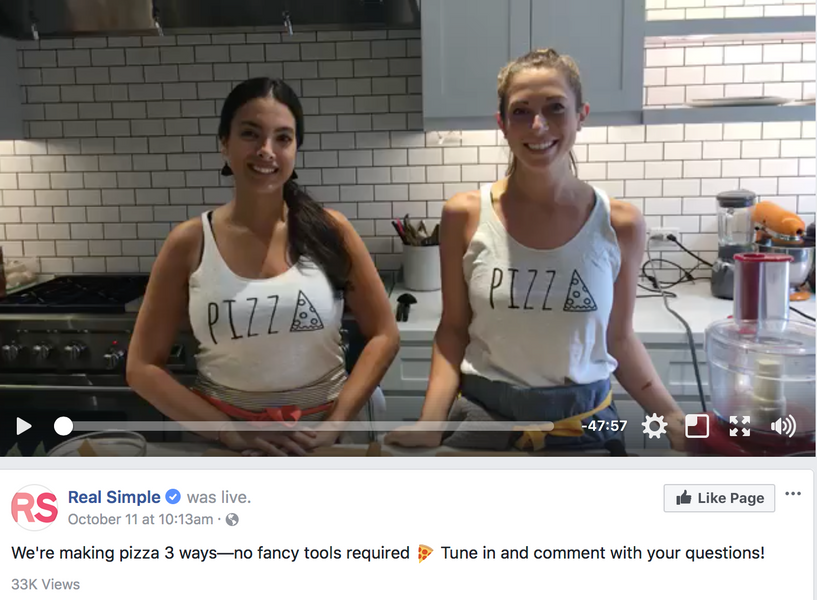 Crave the Day Featured in Real Simple's Live Facebook Video: Pizza Tank Tops