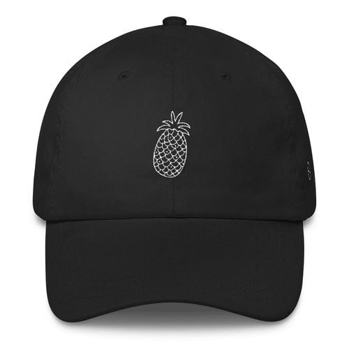 Pineapple: Classic Dad Cap Hat Black