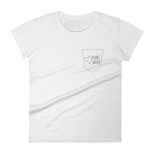 Love Plant Based Faux Pocket: White Ladies T-Shirt