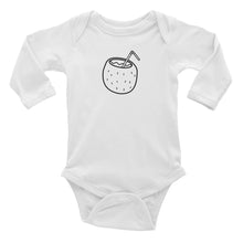 Little Coconut - Kids Infant Long Sleeve Bodysuit White