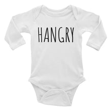 HANGRY - Kids Infant Long Sleeve Bodysuit White