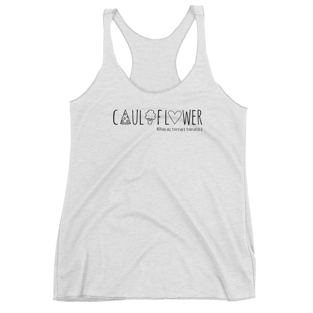 Cauliflower Pizza with @healthywithnedi: White Ladies Tank Top LIMITED EDITION