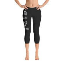 Crave the Day - I Want To Be A Melonaire So Freakin' Bad: Black Ladies Capri Tight Leggings