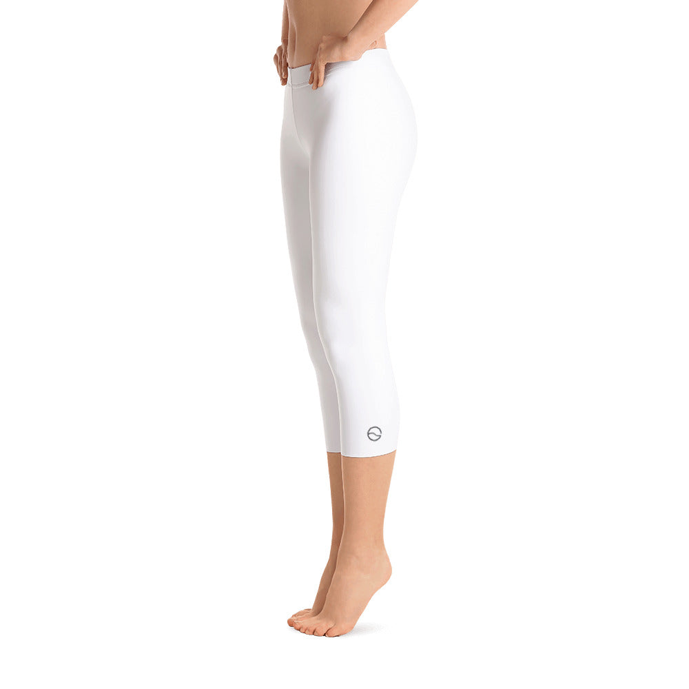 Crave the Day - Love Coffee Heart: White Ladies Tight Capri Leggings –  CRAVE THE DAY® Clothing