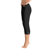 Crave the Day - I Want To Be A Melonaire So Freakin' Bad: Black Ladies Capri Tight Leggings