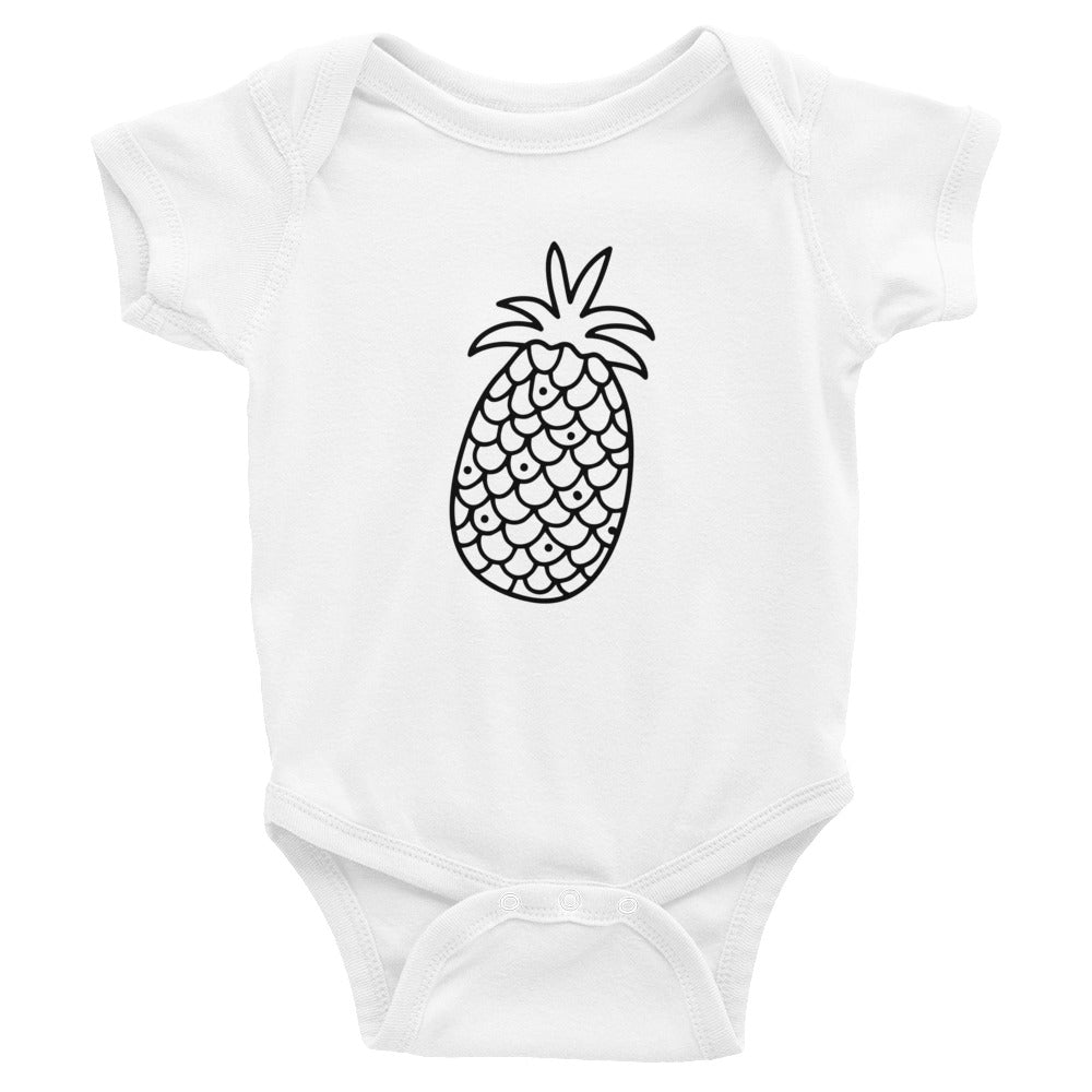 Pineapple - Kids Infant Bodysuit White
