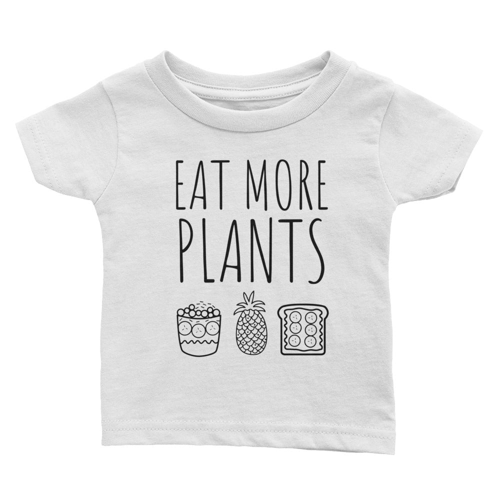 Eat More Plants Pineapple Peanut Butter - Kids Infant Tee White