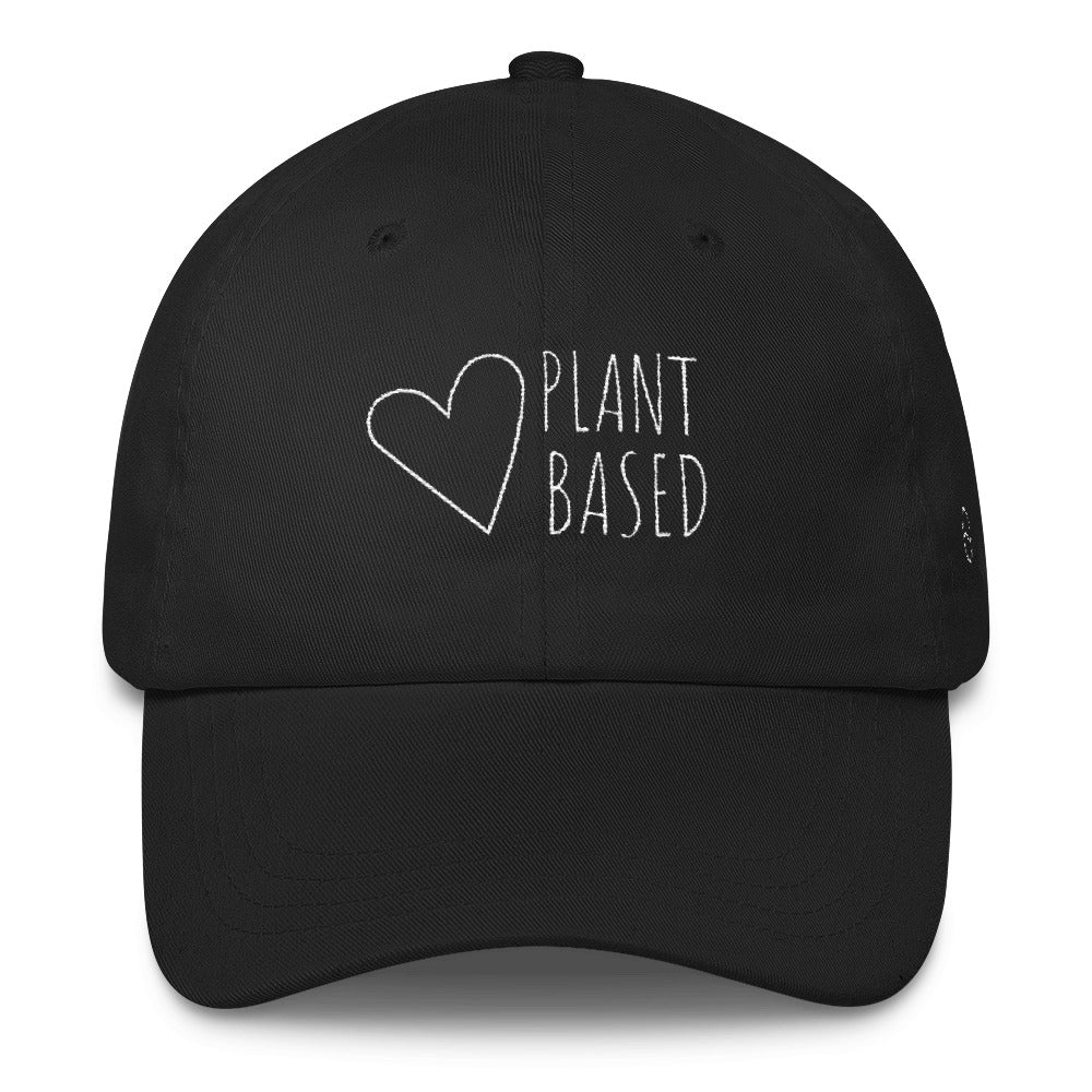 Plant Based: Classic Dad Cap Hat Black