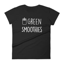 Green Smoothies: Black Ladies T-Shirt