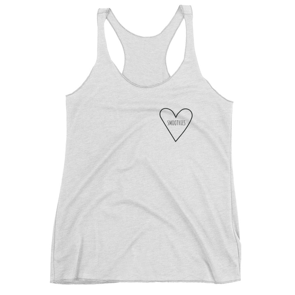 Love Smoothies Heart: White Tank Top