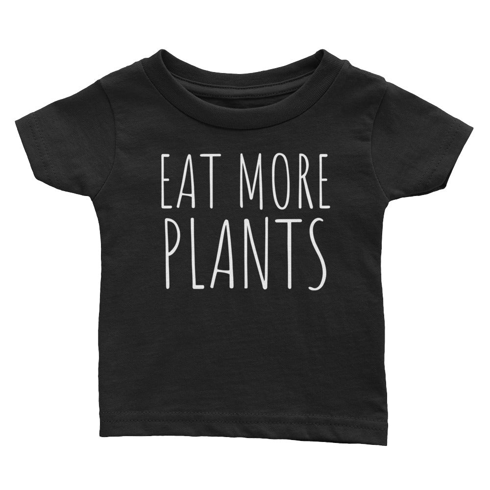 Eat More Plants - Kids Infant Tee Black