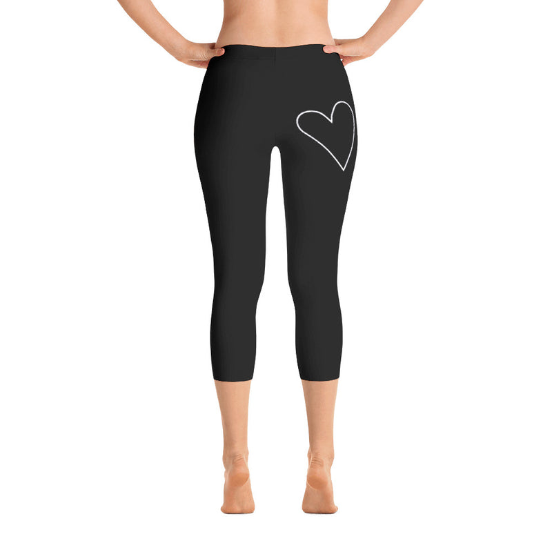 Crave the Day - Love Smoothies Heart: White Ladies Tight Capri Legging –  CRAVE THE DAY® Clothing