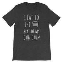 I Eat To The Beat of My Own Drum: Burger Dark Grey Heather Men's T-Shirt