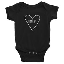 Love Hangry - Kids Infant Short Sleeve Bodysuit Black
