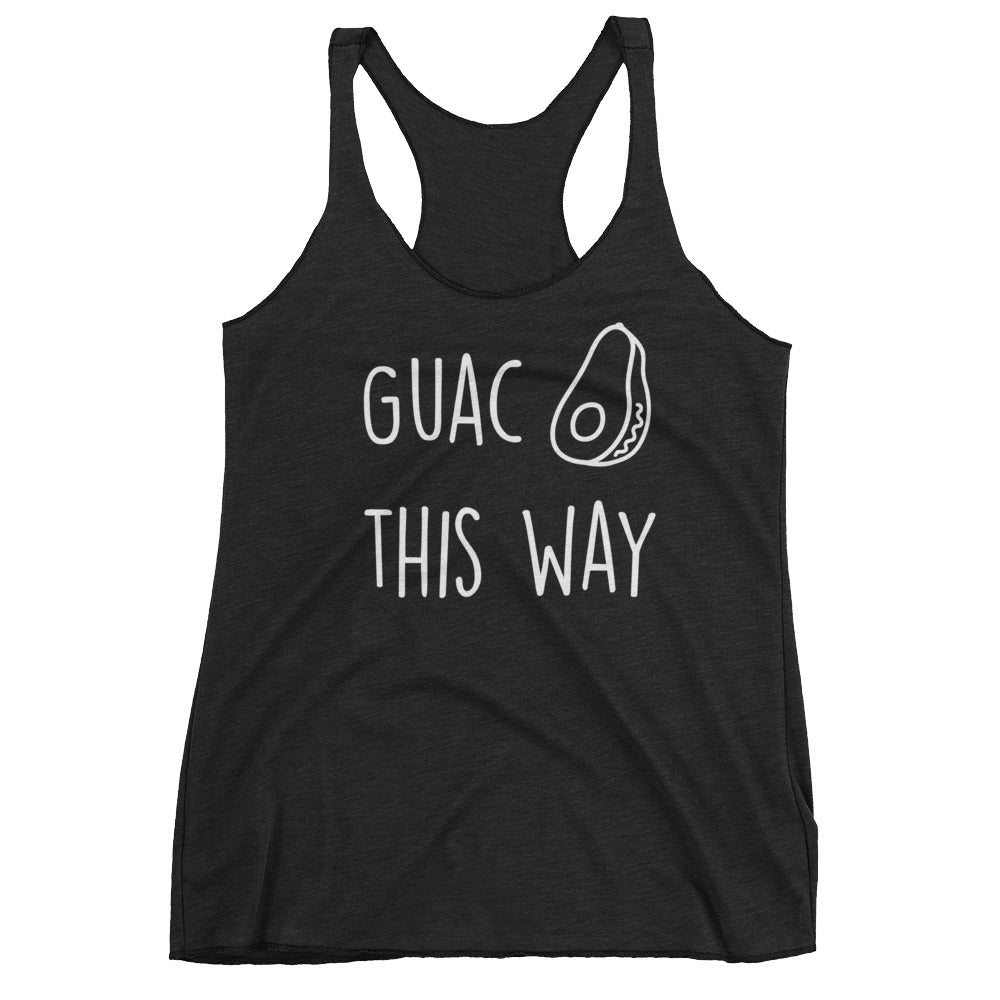 Guac This Way: Black Ladies Tank Top