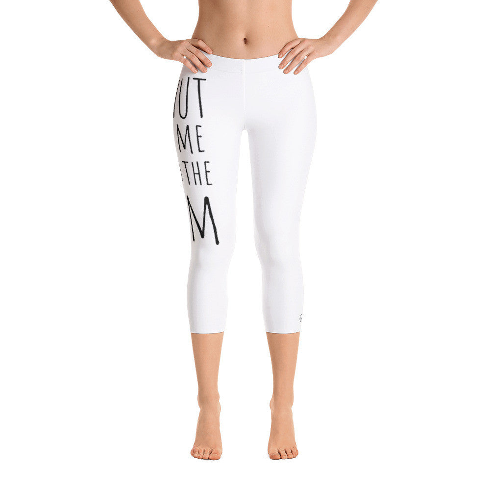 Crave the Day - Donut Make Me Go To The Gym: White Ladies Capri Tight –  CRAVE THE DAY® Clothing